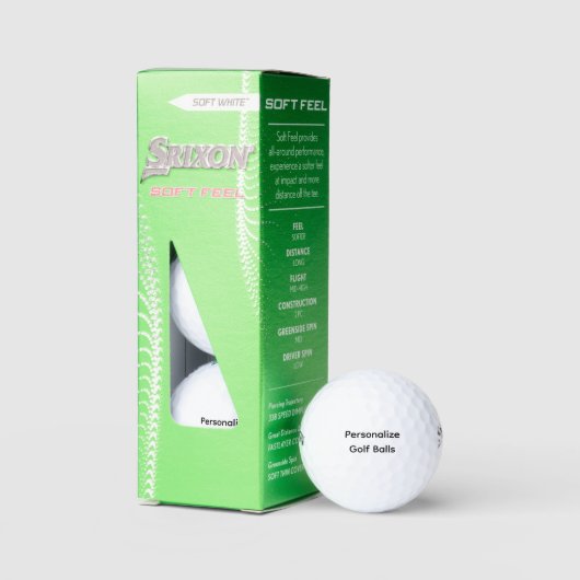 Personalisieren Sie Srixon Soft Feel 13 Golfball (Verpackung)