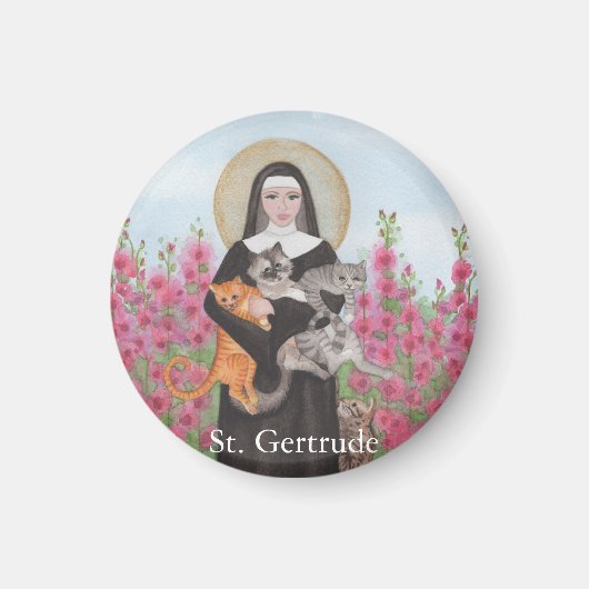 Personalisieren Sie St Gertrude Schutzpatron von C Magnet (Vorne)