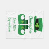 Personalisieren Sie St. Patrick's Irish Green Lepr Fleecedecke (Vorderseite (Horizontal))
