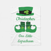 Personalisieren Sie St. Patrick's Irish Green Lepr Fleecedecke (Vorderseite)