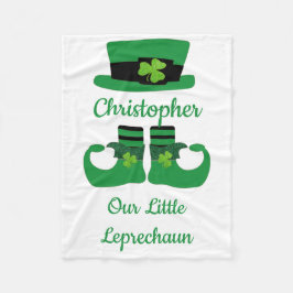 Personalisieren Sie St. Patrick's Irish Green Lepr Fleecedecke