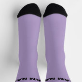 Personalisieren Sie TEAM NAME Pale Lila Socken (Oben)