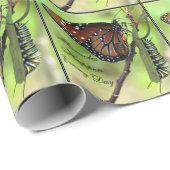 Personalisieren Sie Text auf diesem Schmetterling  Geschenkpapier (Rolleneckpunkt)