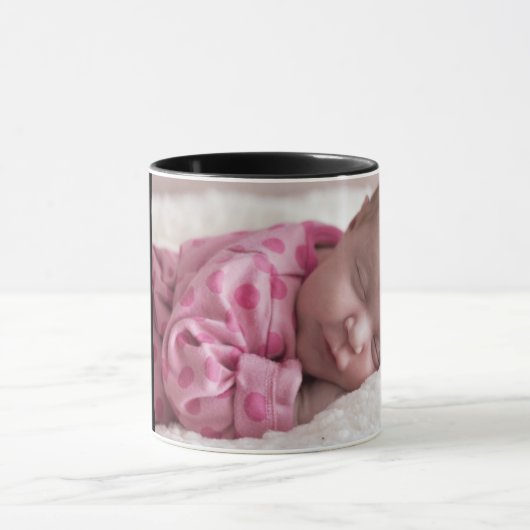 Personalisieren Sie Text Custom Baby Foto Coffee B Tasse (Zentrum)