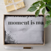 PERSONALISIEREN SIE TEXT UND BILD SEIDENPAPIER (Geschenk)