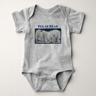 Personalisieren Sie Tierpolarbeere im Freien Baby Strampler