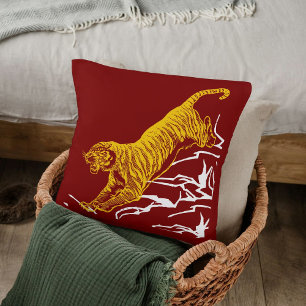 Personalisieren Sie Tiger Print Safari Wildlife Ca Kissen