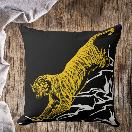 Personalisieren Sie Tiger Print Safari Wildlife Ca Kissen