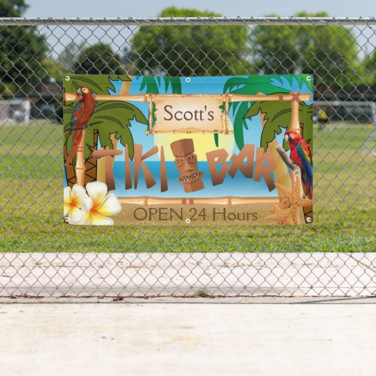 Personalisieren Sie Tiki Bar im Paradies Banner (Insitu)