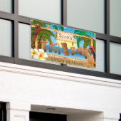 Personalisieren Sie Tiki Bar im Paradies Banner (Äußeres Gebäude)