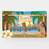 Personalisieren Sie Tiki Bar im Paradies Banner (Horizontal)