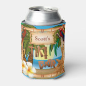 Personalisieren Sie Tiki Bar Party Dosenkühler (Kanne Vorderseite)