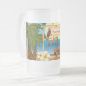 Personalisieren Sie Tiki Bar Party Mattglas Bierglas (Vorderseite Links)