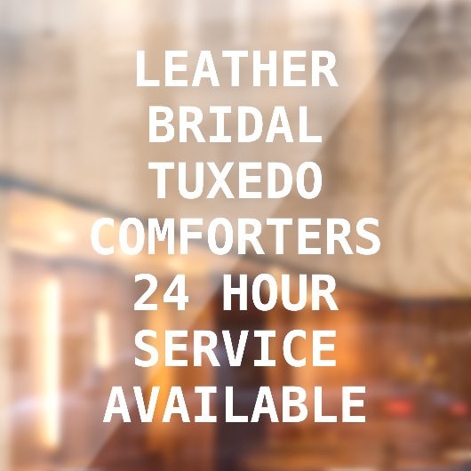 Personalisieren Sie Trockenreiniger-Dienste vor Fensteraufkleber (Blatt 2)