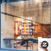 Personalisieren Sie Trockenreiniger-Dienste vor Fensteraufkleber (Café-Fenster)