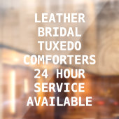 Personalisieren Sie Trockenreiniger-Dienste vor Fensteraufkleber (Blatt 2)