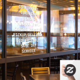 Personalisieren Sie Trockenreiniger-Dienste vor Fensteraufkleber