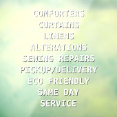 Personalisieren Sie Trockenreiniger-Dienste vor Fensteraufkleber (Blatt 3)