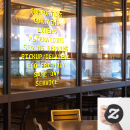 Personalisieren Sie Trockenreiniger-Dienste vor Fensteraufkleber