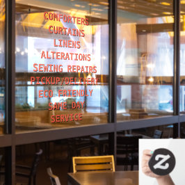 Personalisieren Sie Trockenreiniger-Dienste vor Fensteraufkleber