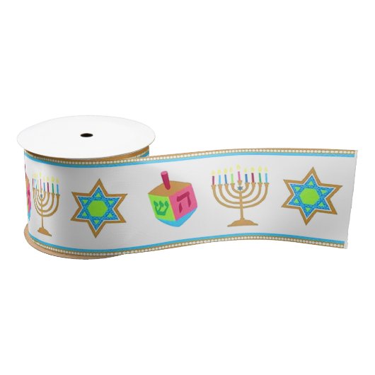 Personalisieren Sie Urlaubsgeschenke HANUKKAH Sati Satinband (Spule)