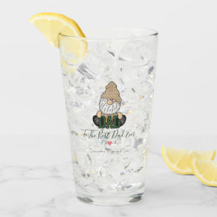 Personalisieren Sie Vater Gnome Grünes Vintages Glas