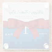 Personalisieren Sie Vater Nummer eins in meiner We Glasuntersetzer (Rückseite)