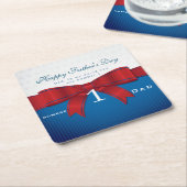 Personalisieren Sie Vater Nummer eins in meiner We Rechteckiger Pappuntersetzer (angewinkelt)