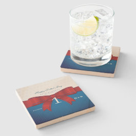 Personalisieren Sie Vater Nummer eins in meiner We Steinuntersetzer