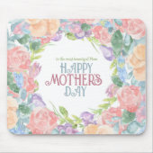 Personalisieren Sie vier Blume Muttertag mit Aquar Mousepad (Vorne)