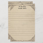 Personalisieren Sie Vintag geschwächte Antiquitäte Briefpapier (Vorne/Hinten)