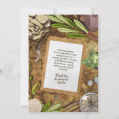 Personalisieren Sie Vintage Adventurer Theme Absch Einladung (Rückseite)