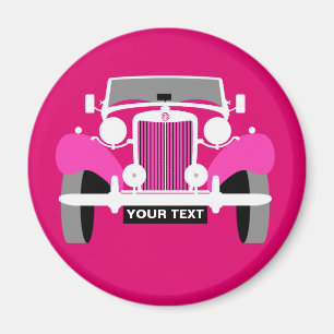 Personalisieren Sie Vintage Sportwagen Magnet