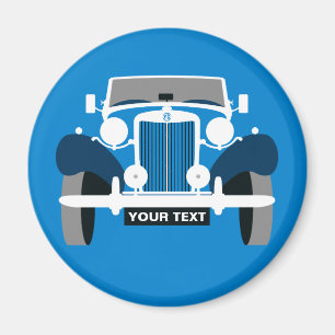 Personalisieren Sie Vintage Sportwagen Magnet