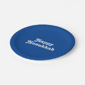Personalisieren Sie w/Text, Hanukkah Pappteller (Schrägansicht)