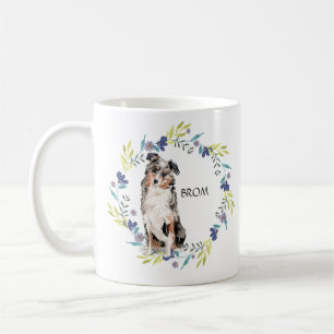 Personalisieren Sie Watercolor Australian Shepherd Kaffeetasse
