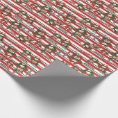 Personalisieren Sie Weihnachten Elf Owls Geschenkpapier (Ecke)