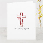 Personalisieren Sie Weihnachten Holly Cross Karte (Gelbe Blume)