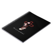 Personalisieren Sie Weihnachten Holly Cross Notizblock (Linke Seite)