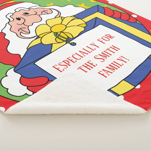 Personalisieren Sie "Weihnachten - Weihnachtsblank Sherpadecke (3/4)