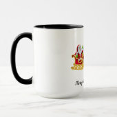 Personalisieren Sie Weihnachten Zwei-Tone-Kaffee-T Tasse (Links)