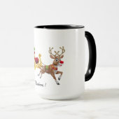 Personalisieren Sie Weihnachten Zwei-Tone-Kaffee-T Tasse (VorderseiteRechts)