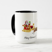 Personalisieren Sie Weihnachten Zwei-Tone-Kaffee-T Tasse (Vorderseite Links)