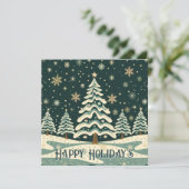 Personalisieren Sie Weihnachtsbaum Karte (Stehend Vorderseite)