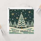 Personalisieren Sie Weihnachtsbaum Karte (Vorderseite/Rückseite Beispiel)