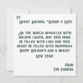 Personalisieren Sie Weihnachtsbaum Karte (Rückseite)