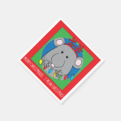 Personalisieren Sie Weihnachtscocktail Napkins Chr Serviette (Ecke)