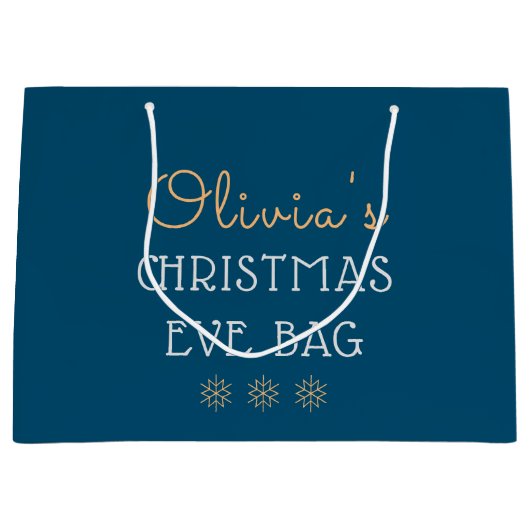 Personalisieren Sie Weihnachtsgeschenktasche mit d Große Geschenktüte (Vorderseite)