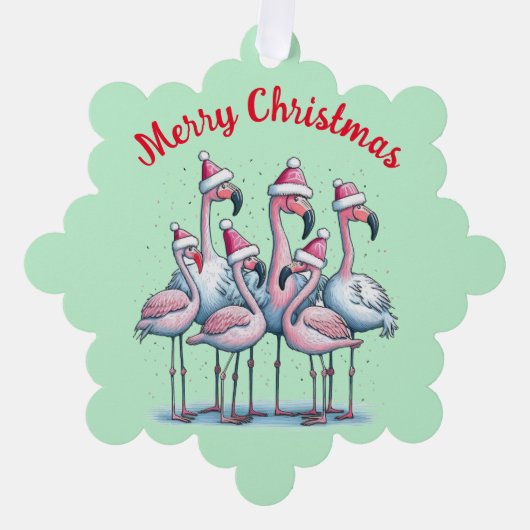 Personalisieren Sie Weihnachtskartendekoration Ornament Karte (Vorderseite)