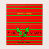 Personalisieren Sie Weihnachtskartendesign (Außenseite Aufgefaltet)